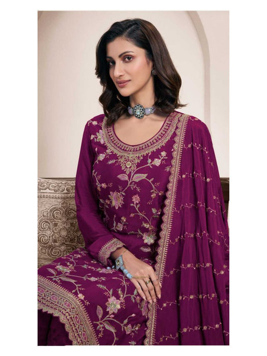 Multicolor Embroidery Work Santoon Inner Suit