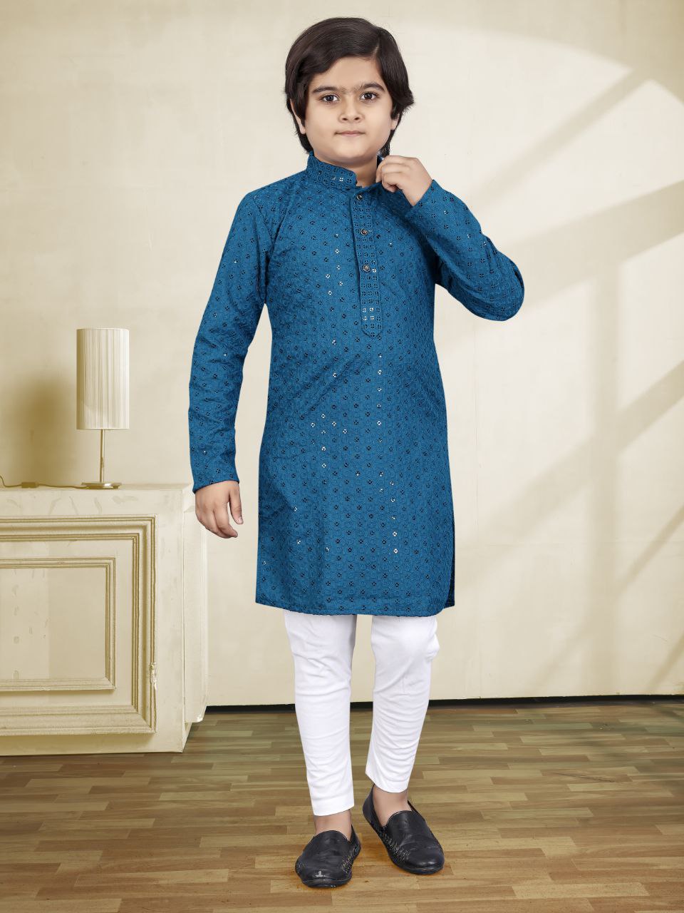 Embroidery Work Kids Kurta Pajama