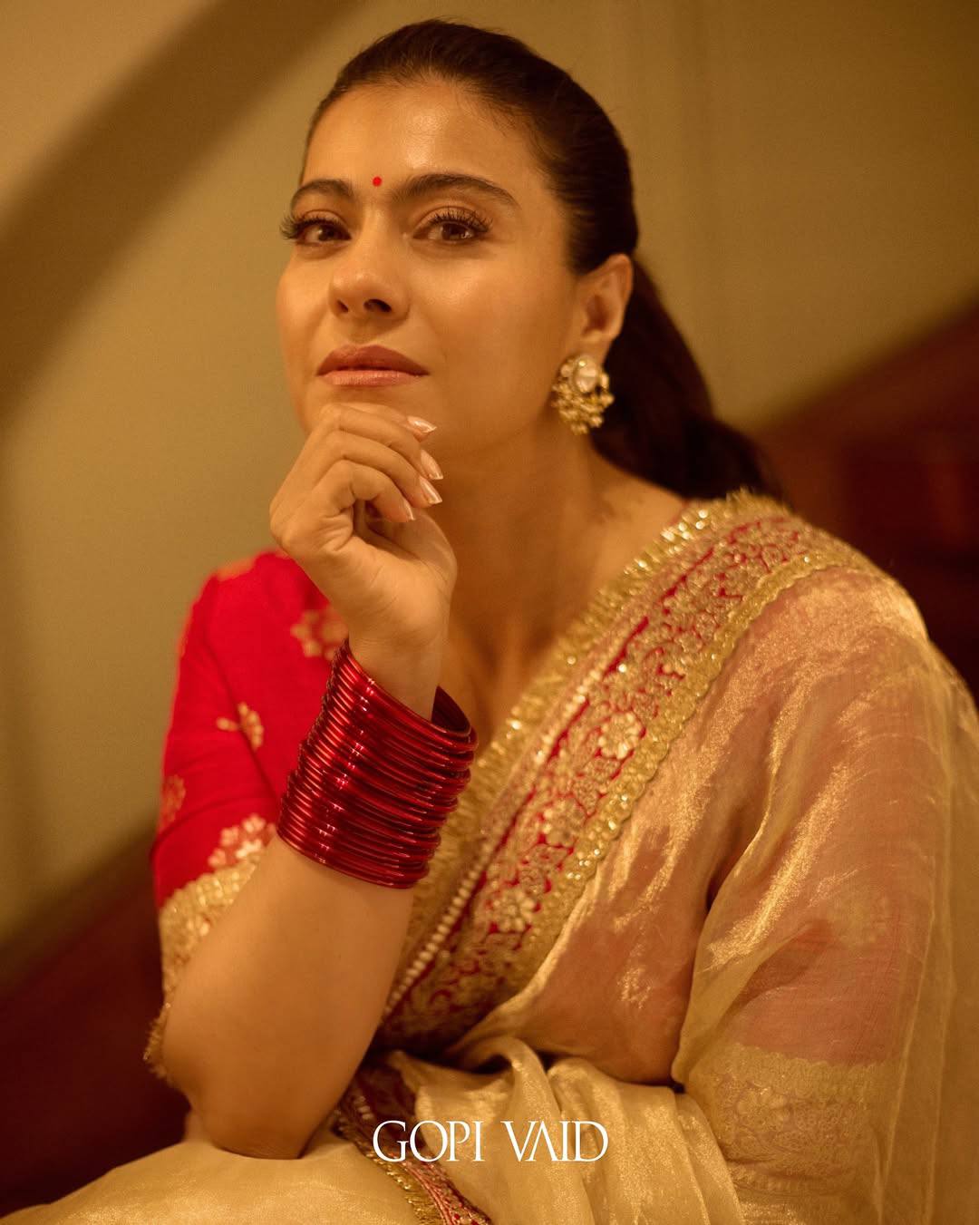 Mocha silk Fabric Saree With Sequins Work