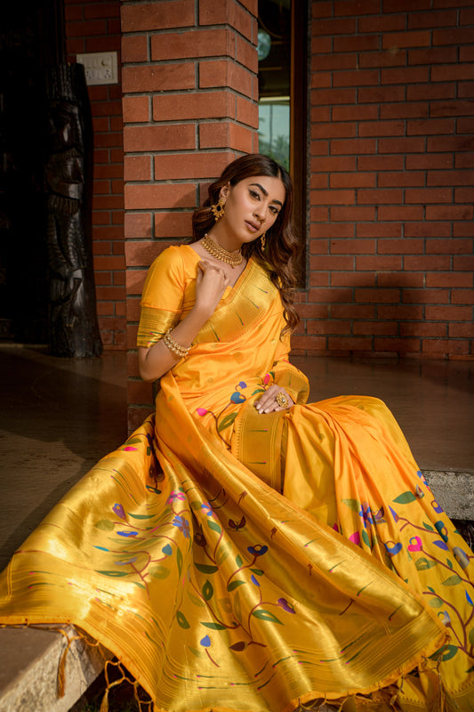 Paithani Pure silk handloom saree