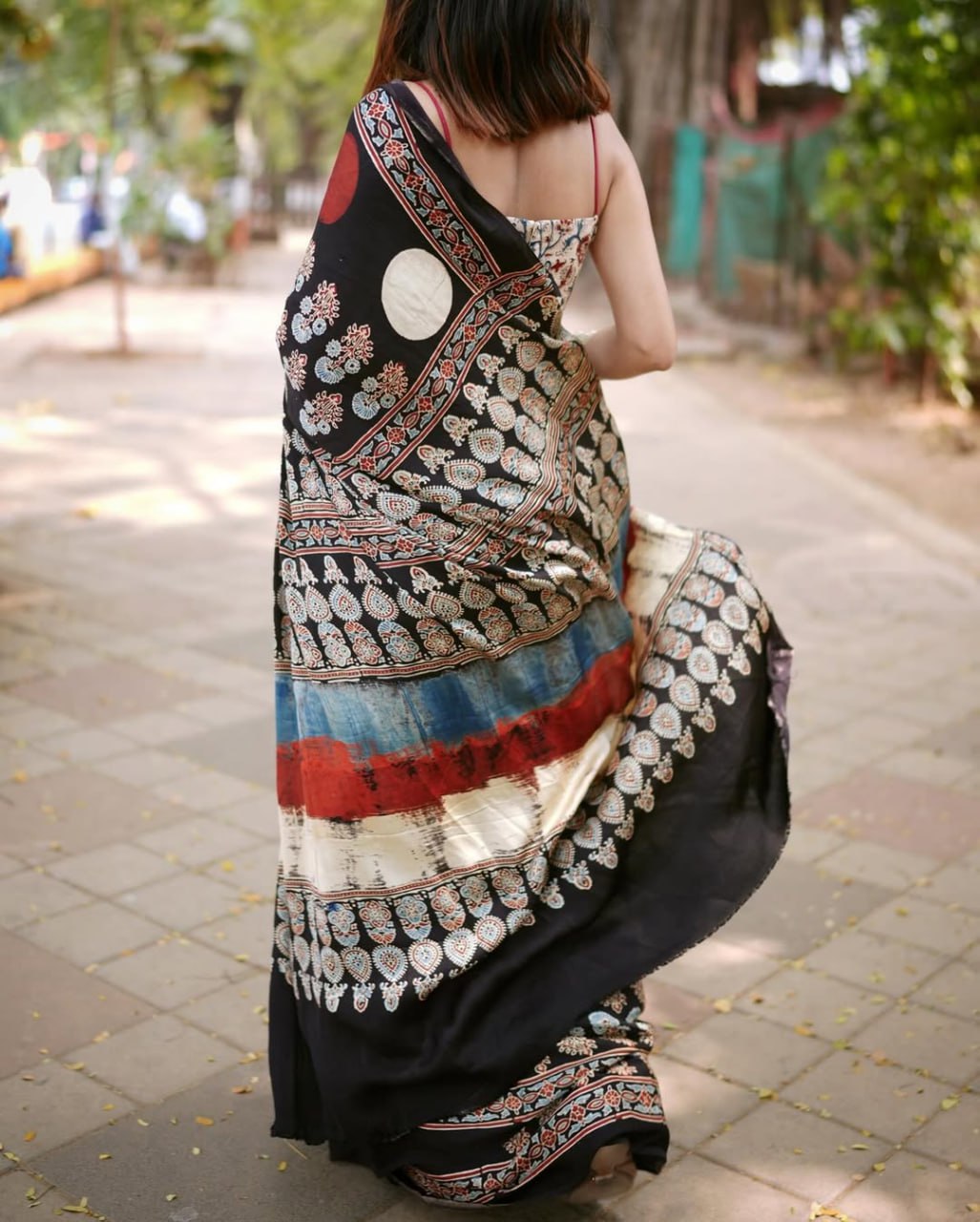 Black Semi Gajji Silk Soft and Smooth Saree