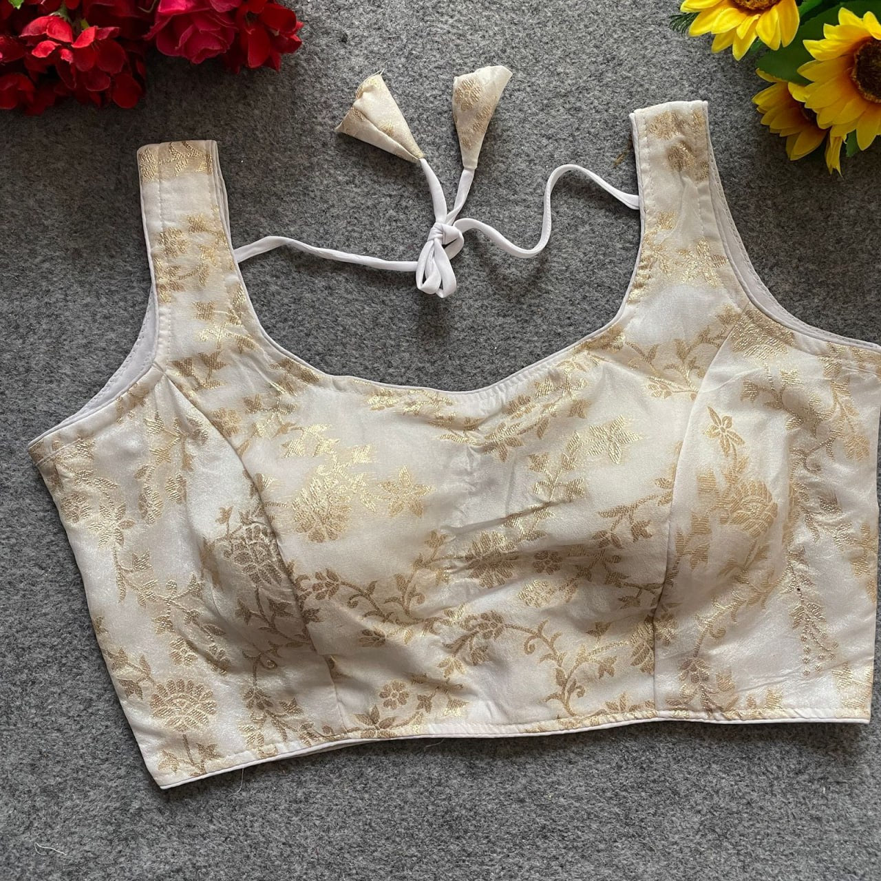 Dola Silk with Rich Jacquard Work Blouser