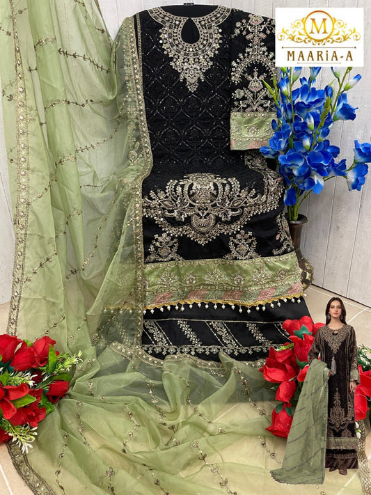 Fox Georgette With Embroidery Sequence Work With Latkan Suit