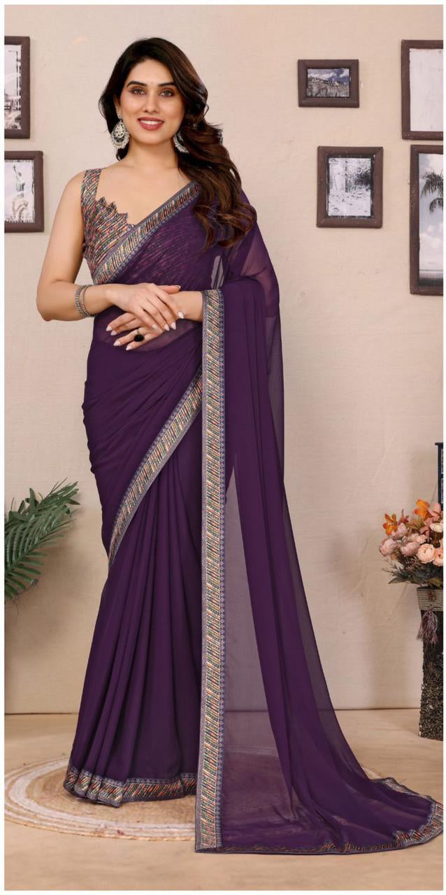 Georgette Digital Print Saree