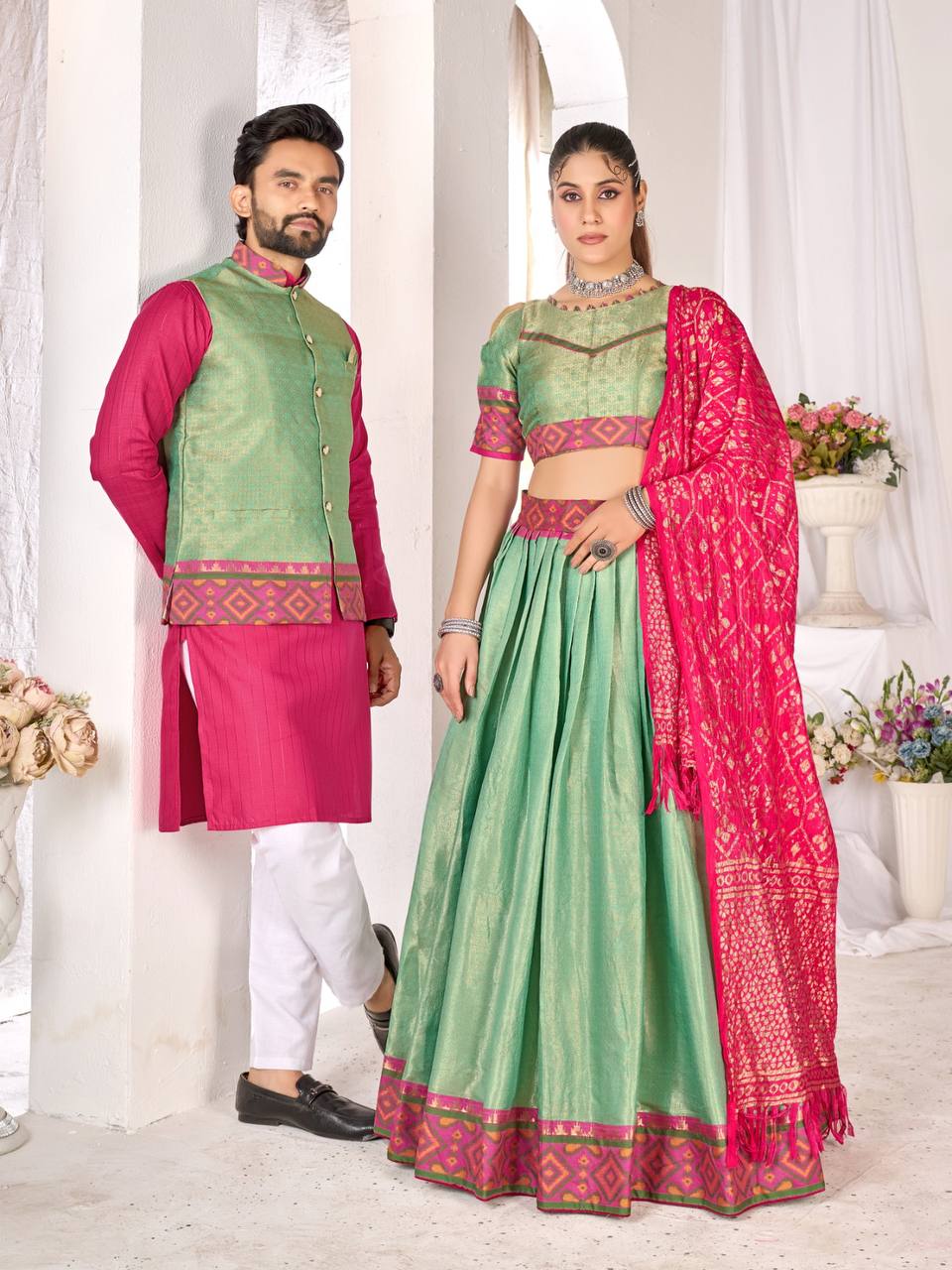Jacquard Silk Weaving Work LEHENGA CHOLI