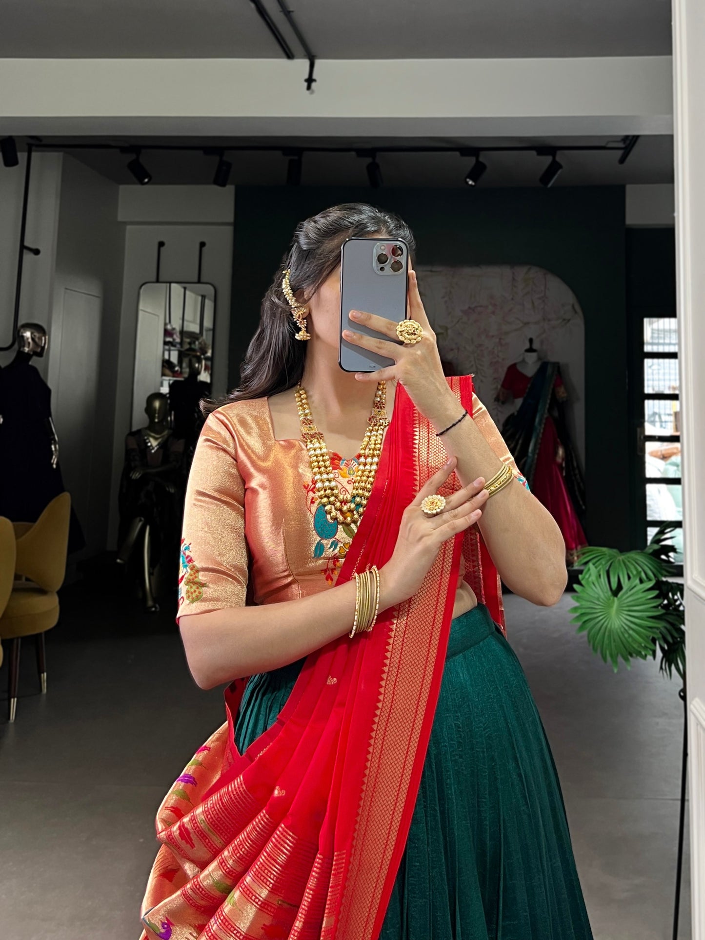 Rama Green Paithani lehengas that speak culture Lehenga