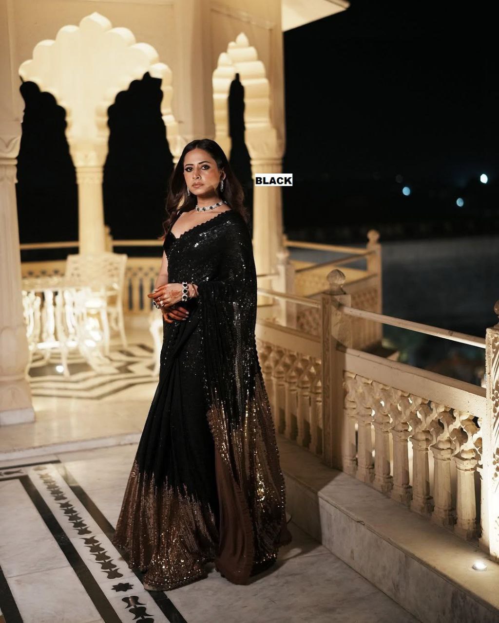 Sargun Mehta Saree of Heavy Quality 60 Gram Georgette