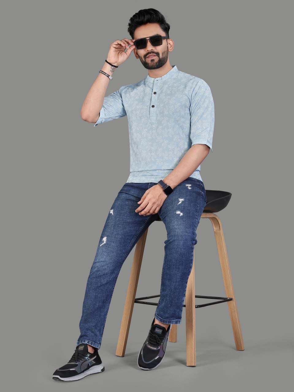 Soft Cotton Men's Short Kurta