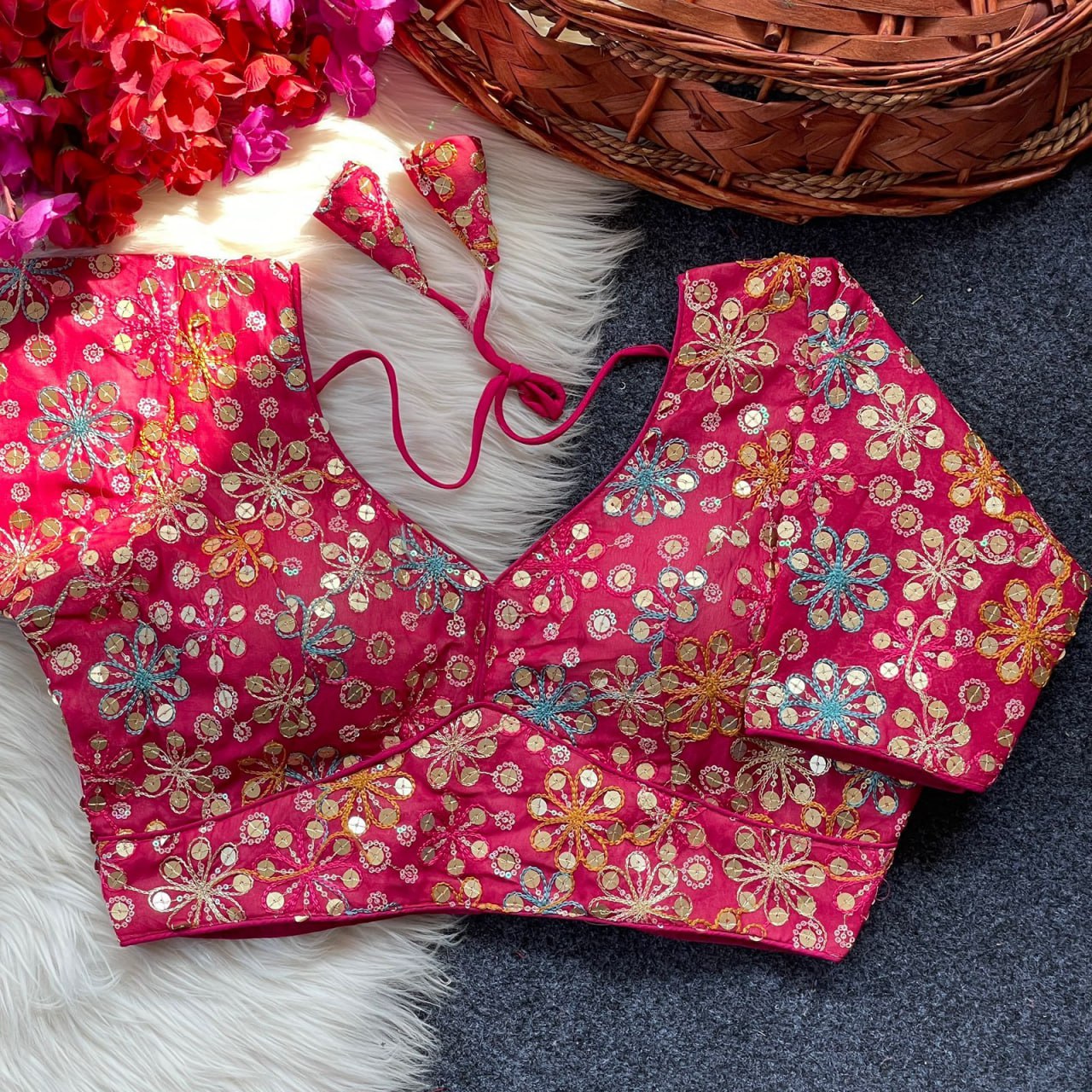 Georgette Embroidery work Blouse