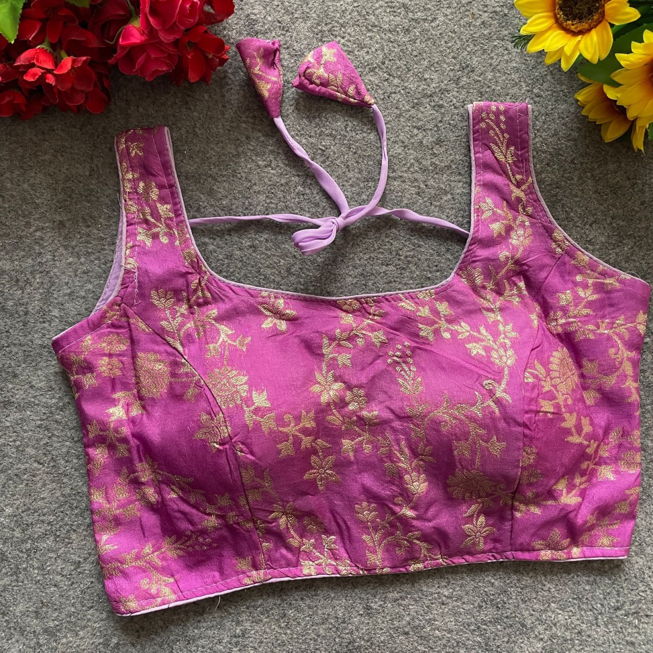 Dola Silk with Rich Jacquard Work Blouser