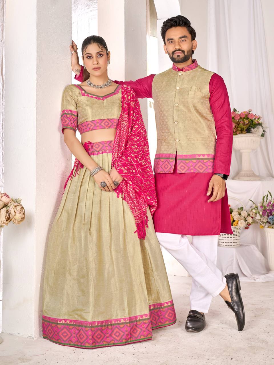 Jacquard Silk Weaving Work LEHENGA CHOLI