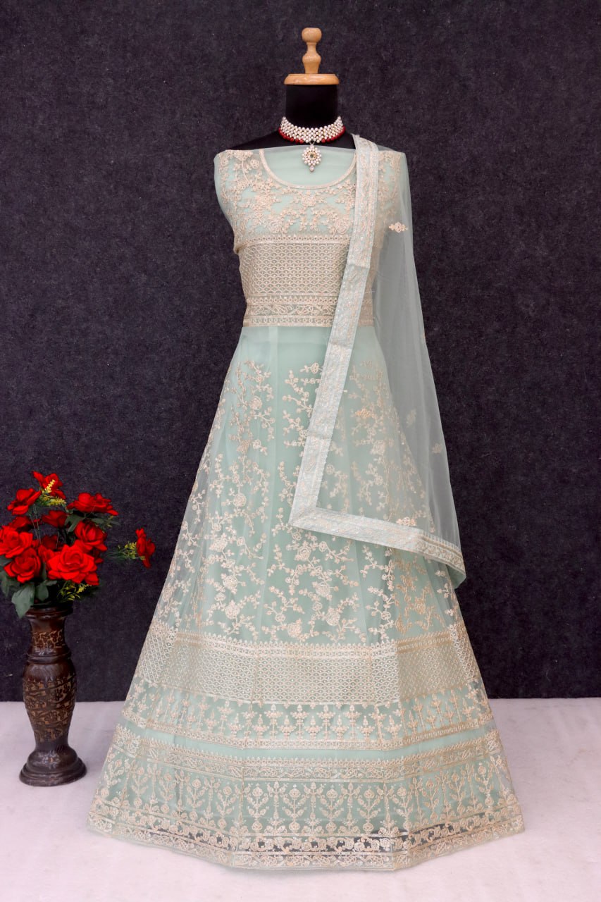 Unstitched Aashirwad with Sequence Coding Embroidery