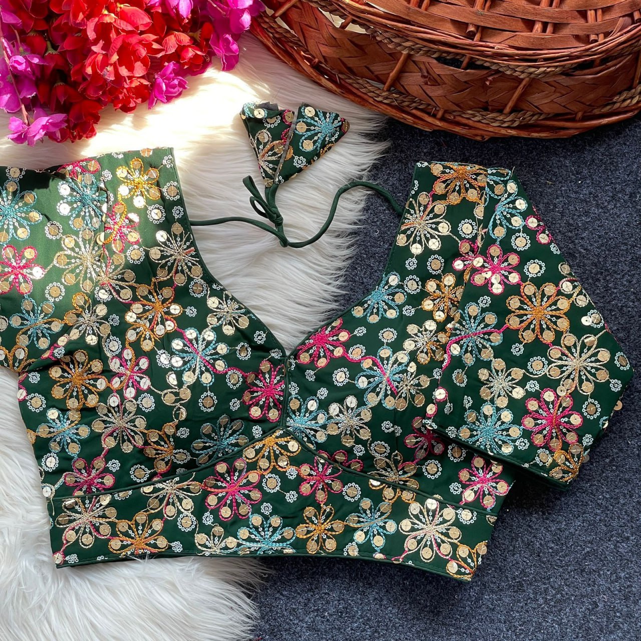 Georgette Embroidery work Blouse