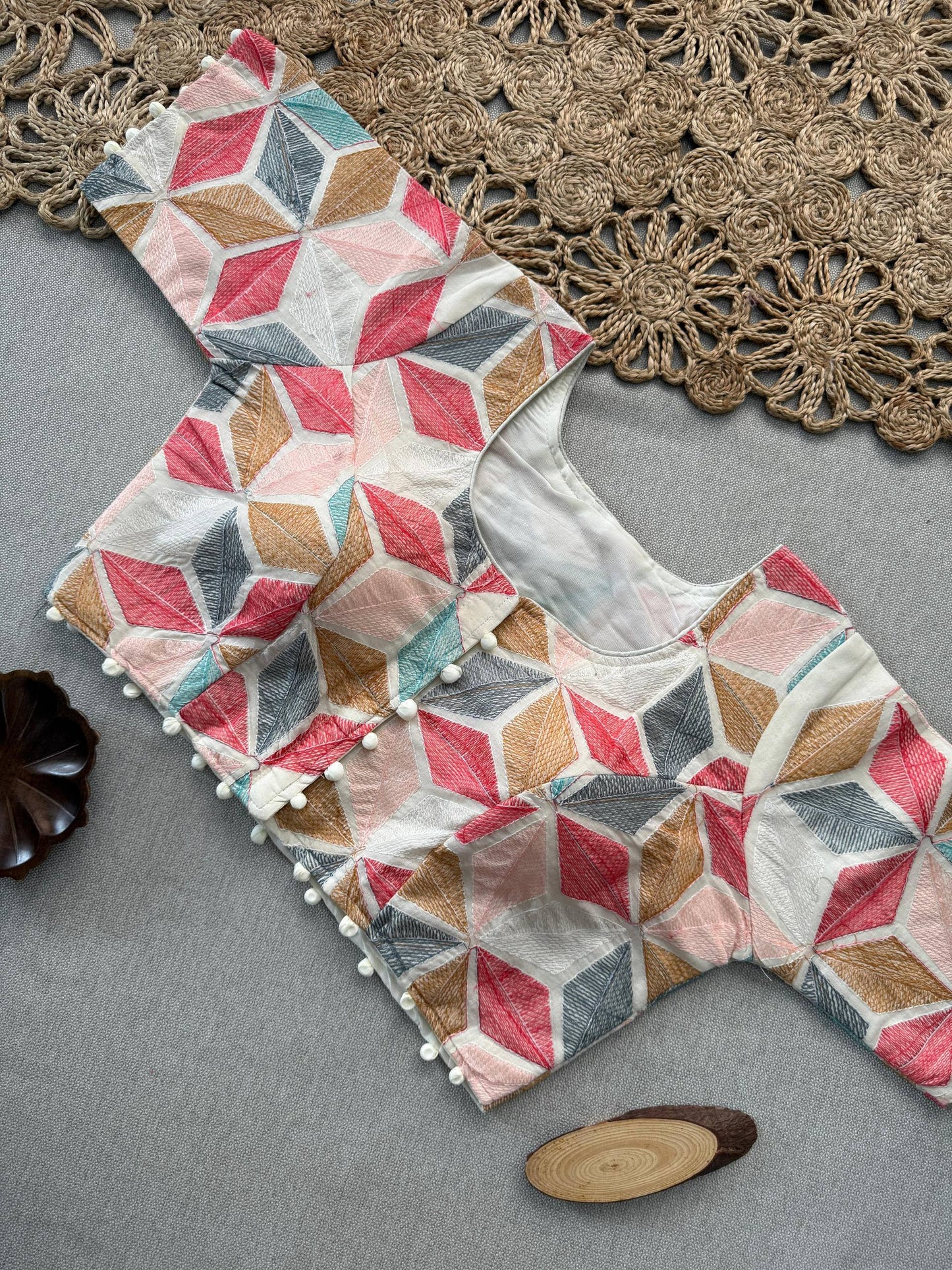 Handloom Khadi COTTON Saree With Ready to Wear Blouse