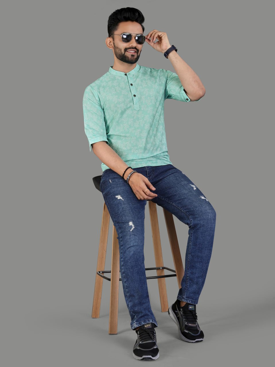 Soft Cotton Men's Short Kurta