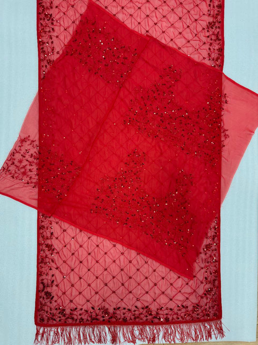 Bollywood Blockbuster Heavy Sequins Faux Georgette Saree – Code DF 3467