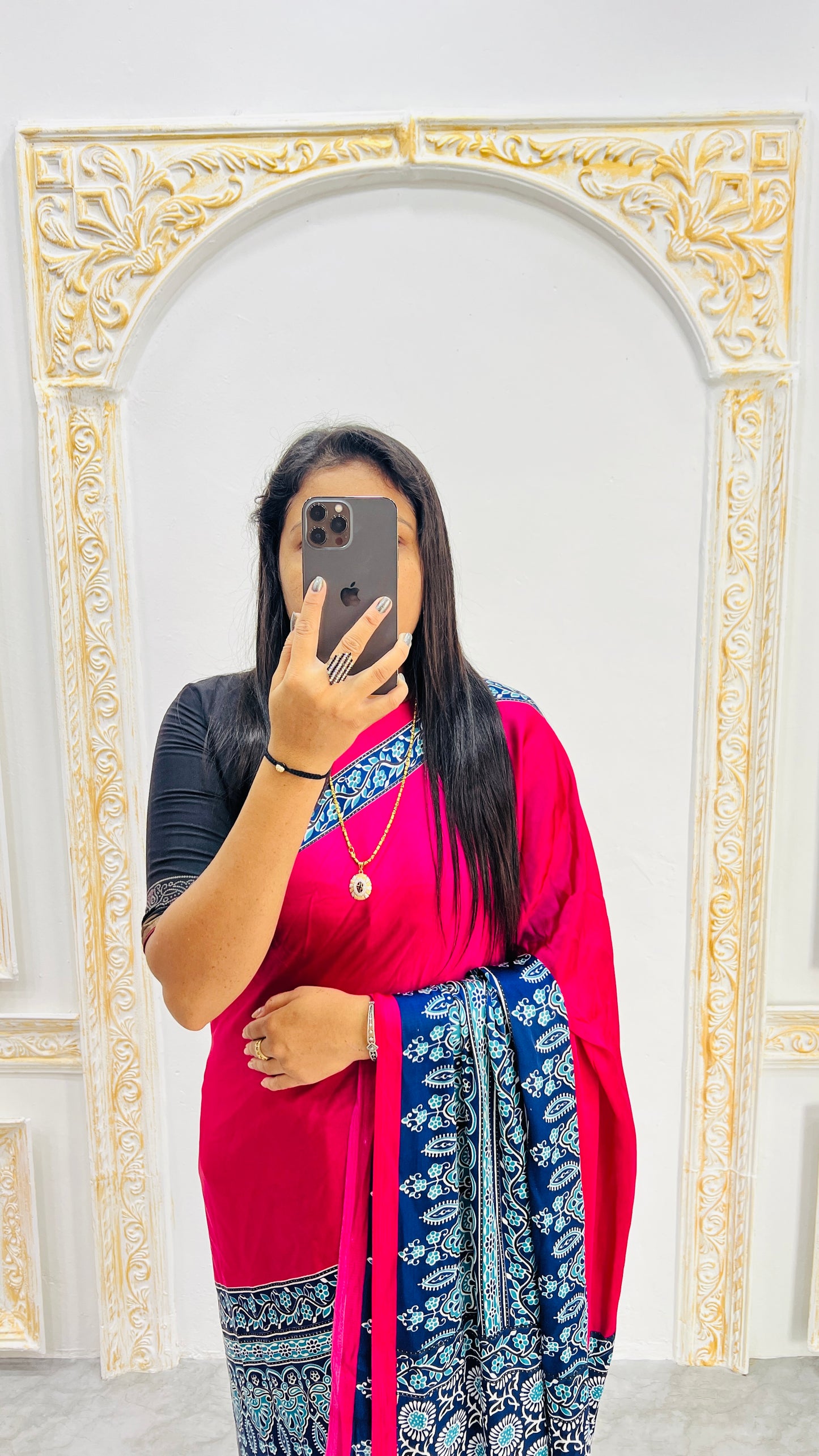 Semi Gajji Silk Soft and Smooth Saree With Print