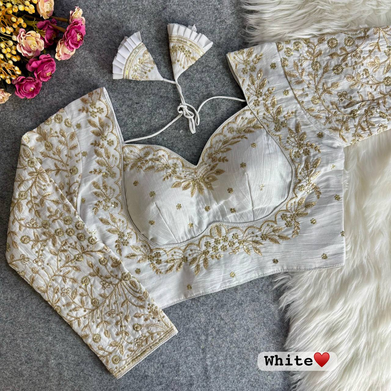 WEDDING SESSION SPECIAL Royal Mumtaz Style Long Sleeves Bridal Blouse