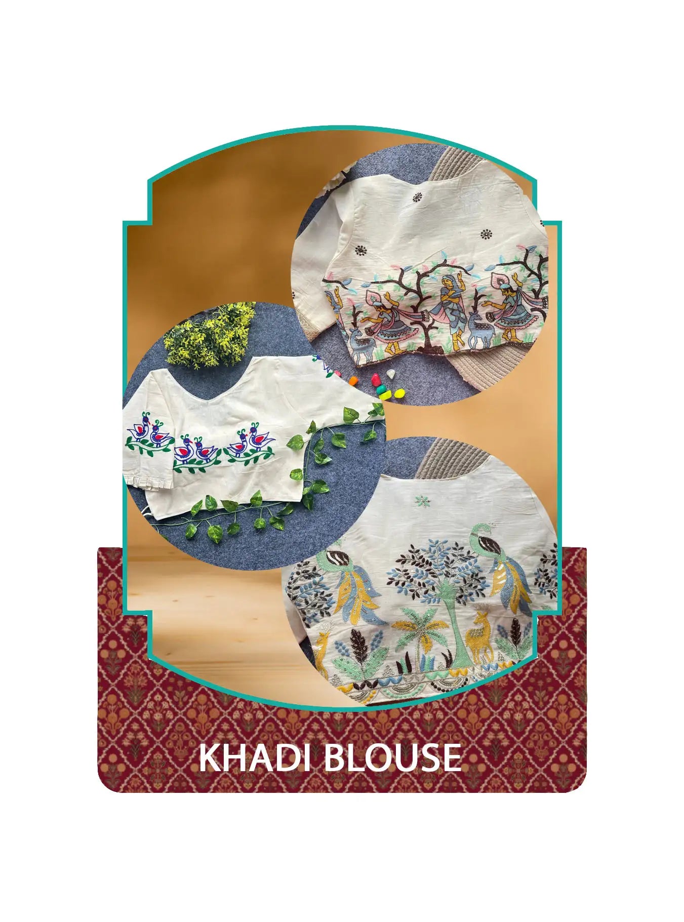 Khadi blouse collection featuring handcrafted cotton designs with traditional elegance