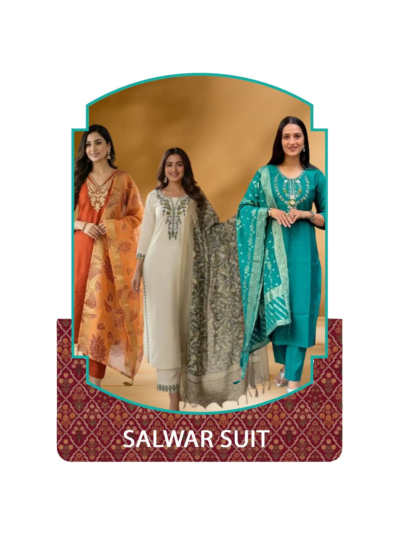 Salwar suit collection featuring elegant traditional and modern ethnic designs.