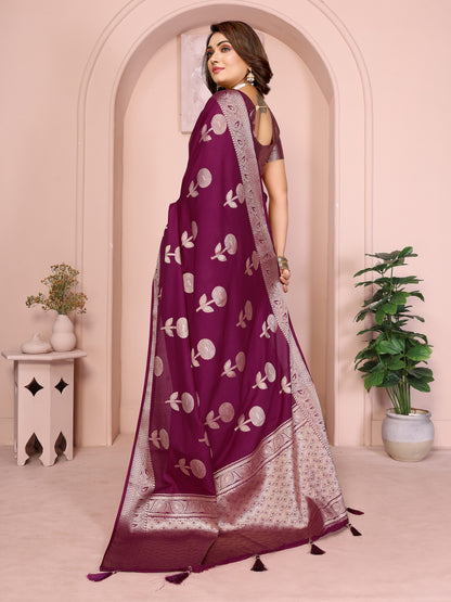Premium and superior soft Georgette Silk Banarasi Saree