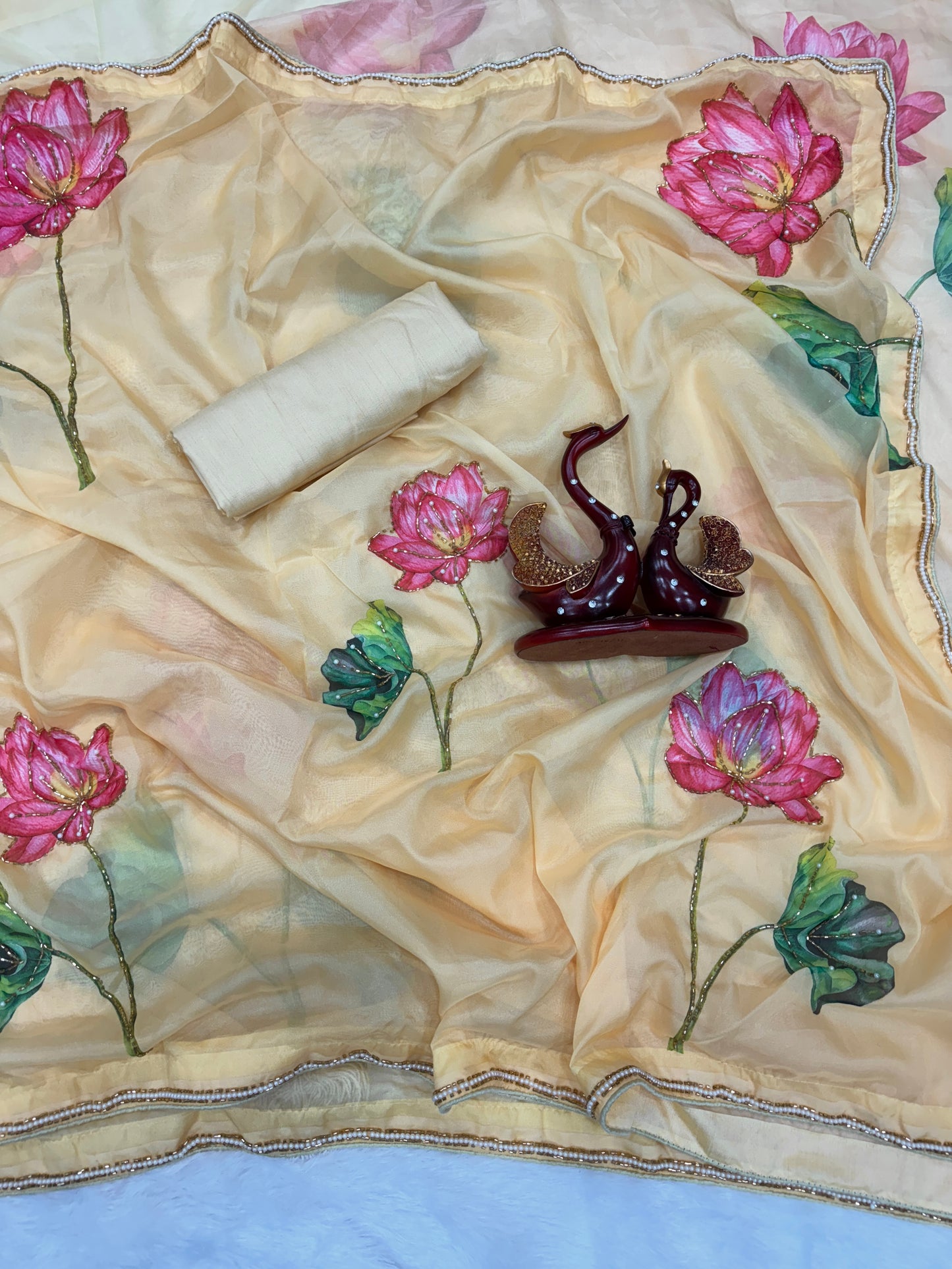 Exclusive Floral Handwork Saree