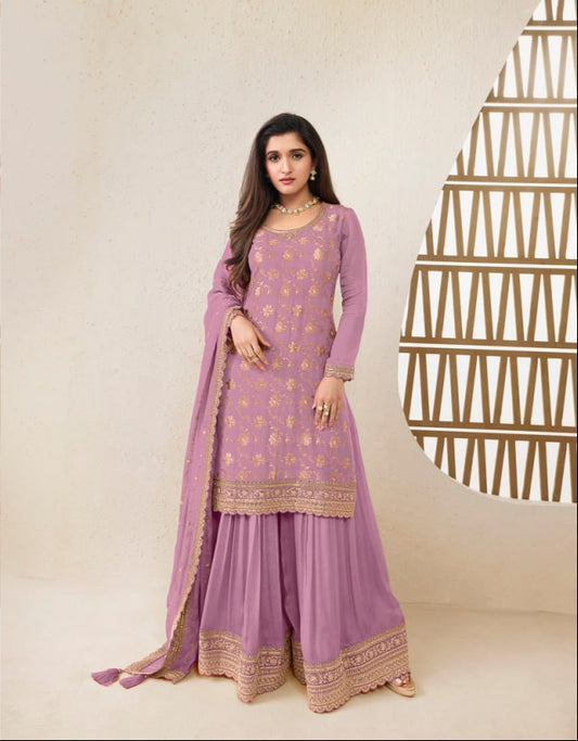 jacquard silk chinon & multi work