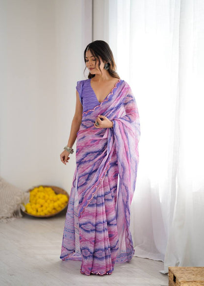 Heavy Georgette Silk Saree