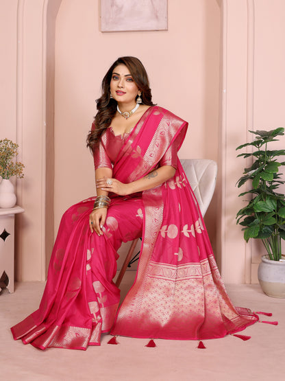 Premium and superior soft Georgette Silk Banarasi Saree