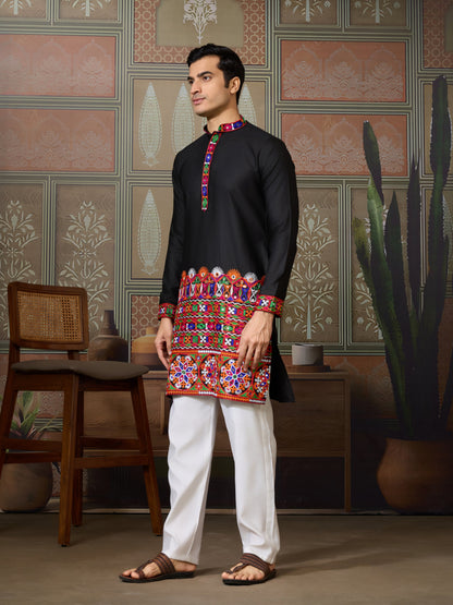 RAJWADI RAAS Festival Mens Wear Kurta With Pajama