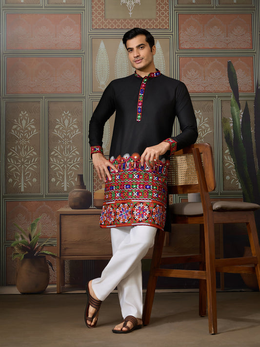 RAJWADI RAAS Festival Mens Wear Kurta With Pajama