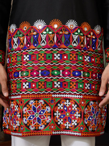 RAJWADI RAAS Festival Mens Wear Kurta With Pajama