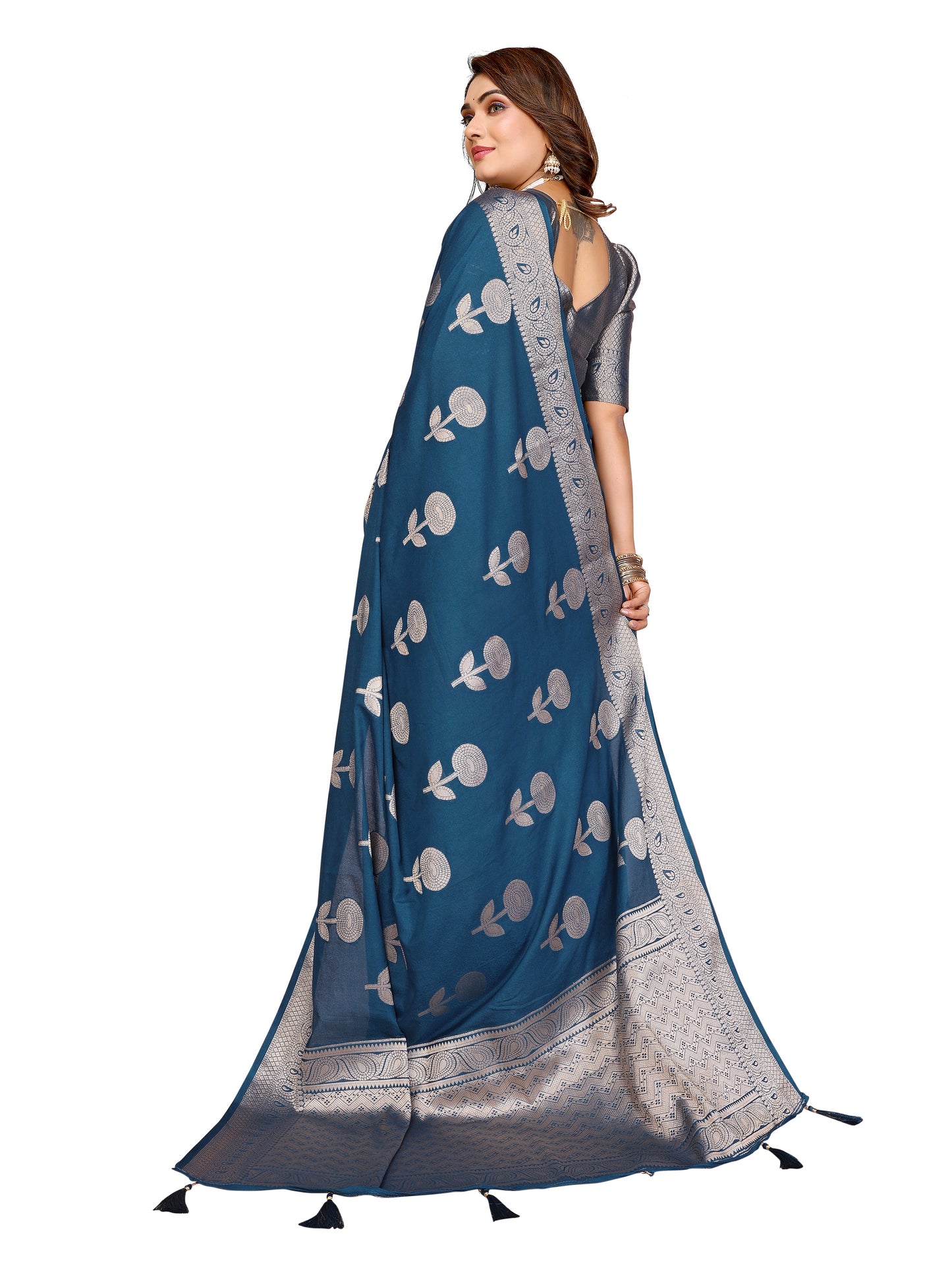 Premium and superior soft Georgette Silk Banarasi Saree