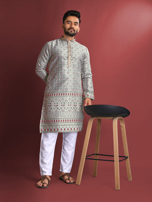 AMBOJ WORK WITH DAAMAN KURTA