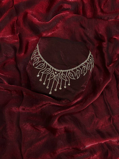 Space Silk Jarkhan Work Saree