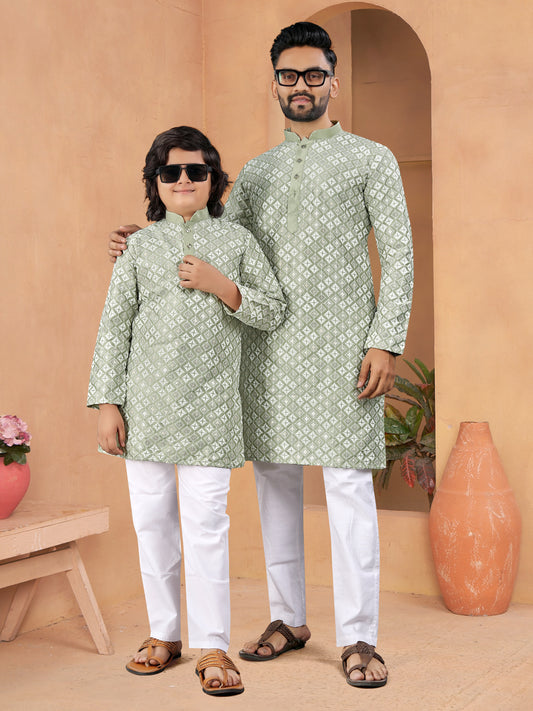 FATHER &SON TRADITIONAL COMBO KURTA