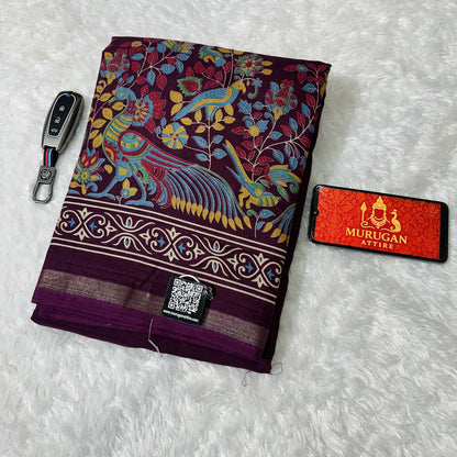 Mull Cotton Saree (M1005)