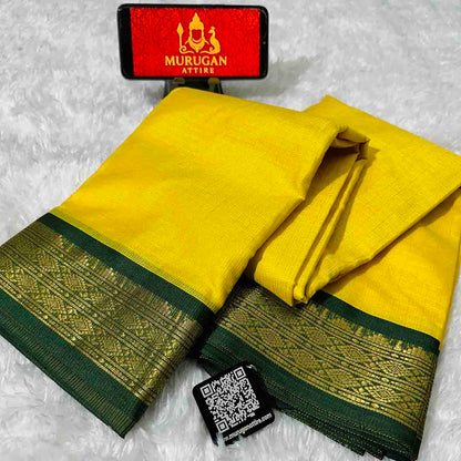 Soft Kota Doria Silk Saree with Designer Tassel Pallu-M1012