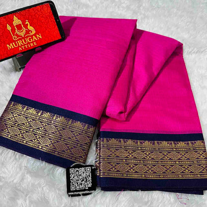 Soft Kota Doria Silk Saree with Designer Tassel Pallu-M1012
