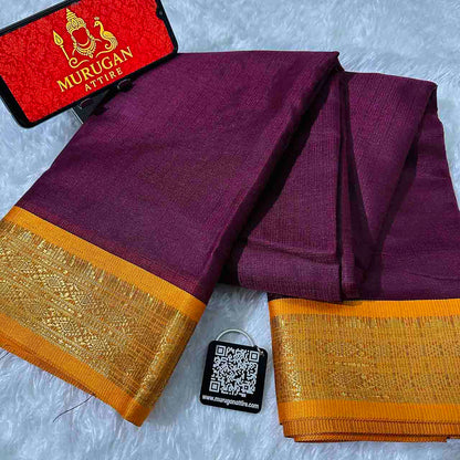Soft Kota Doria Silk Saree with Designer Tassel Pallu-M1012