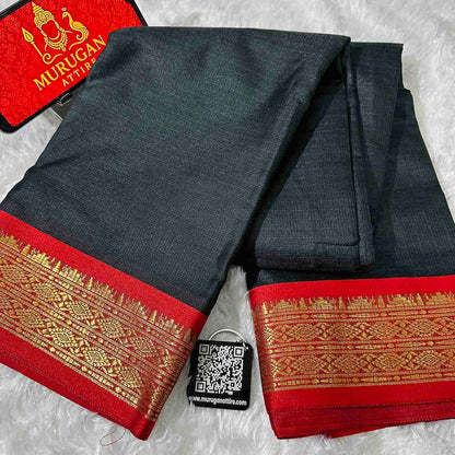 Soft Kota Doria Silk Saree with Designer Tassel Pallu-M1012