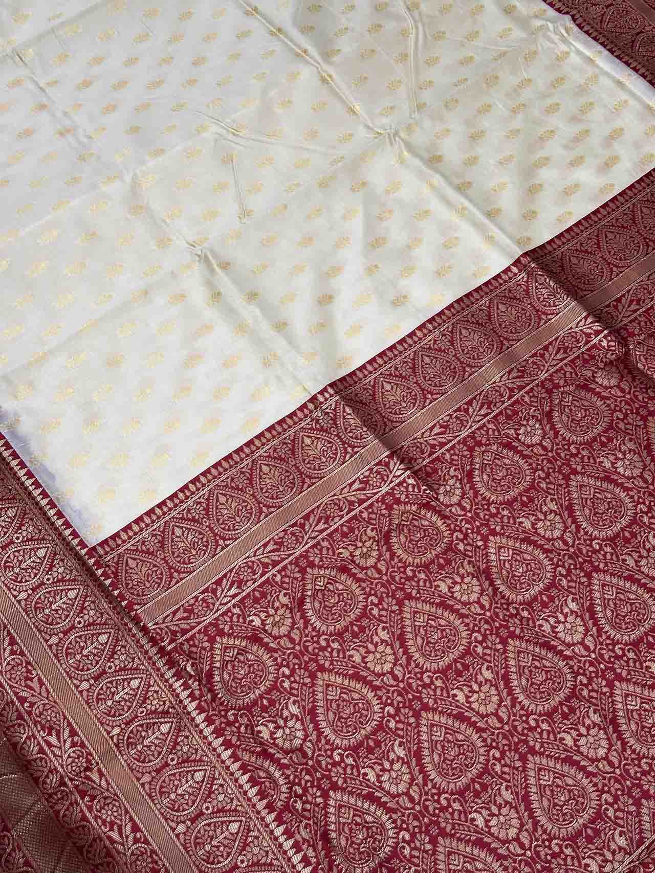 Soft Lichi Silk Jacquard Border Saree with Rich Pallu | RASHAMI AAB
