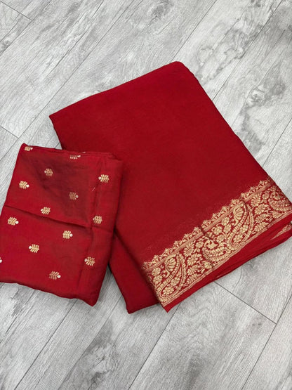 Arrivals Pure Viscose Georgette Saree