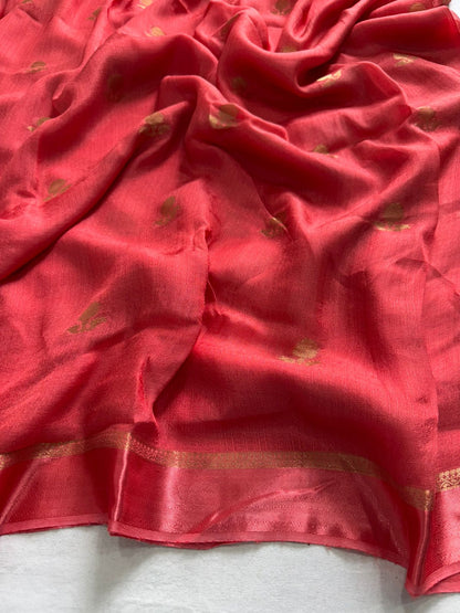 Pure Jute Viscose Saree With Running Blouse