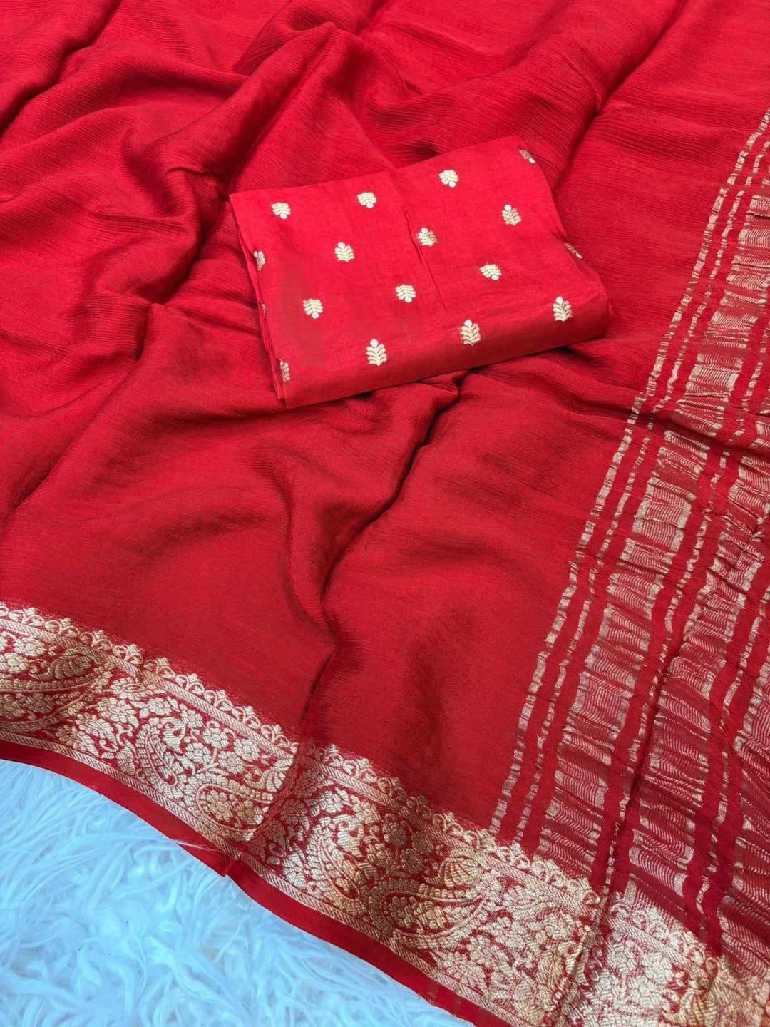 Arrivals Pure Viscose Georgette Saree
