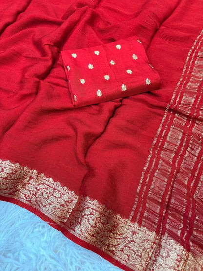 Arrivals Pure Viscose Georgette Saree