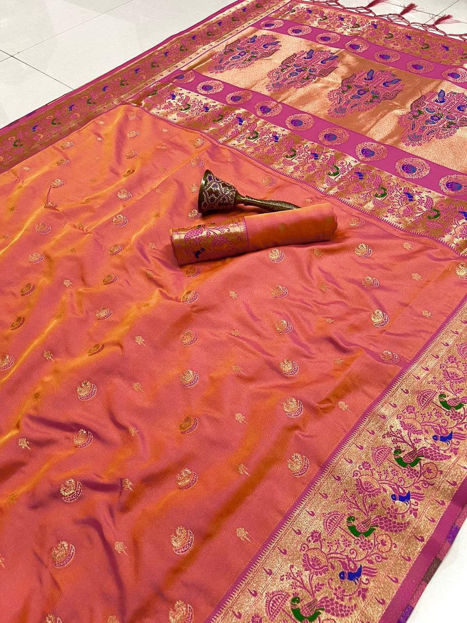 SOFT GOLD ZARI sAREE