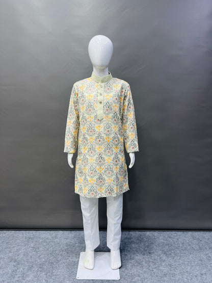LUCKNOWI KURTA FOR BOYS