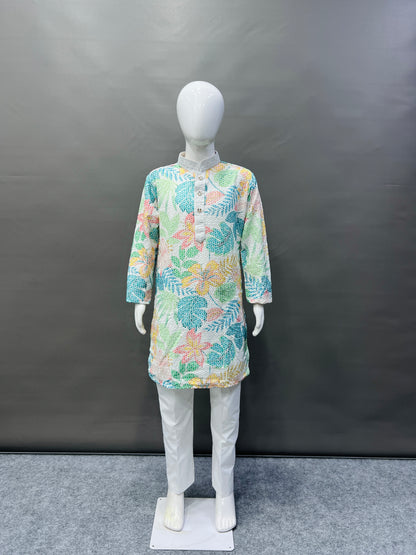 LUCKNOWI KURTA FOR BOYS
