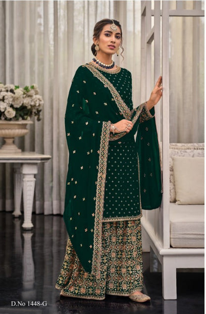 Top Plazo Dupatta Semi-Stitched Suit